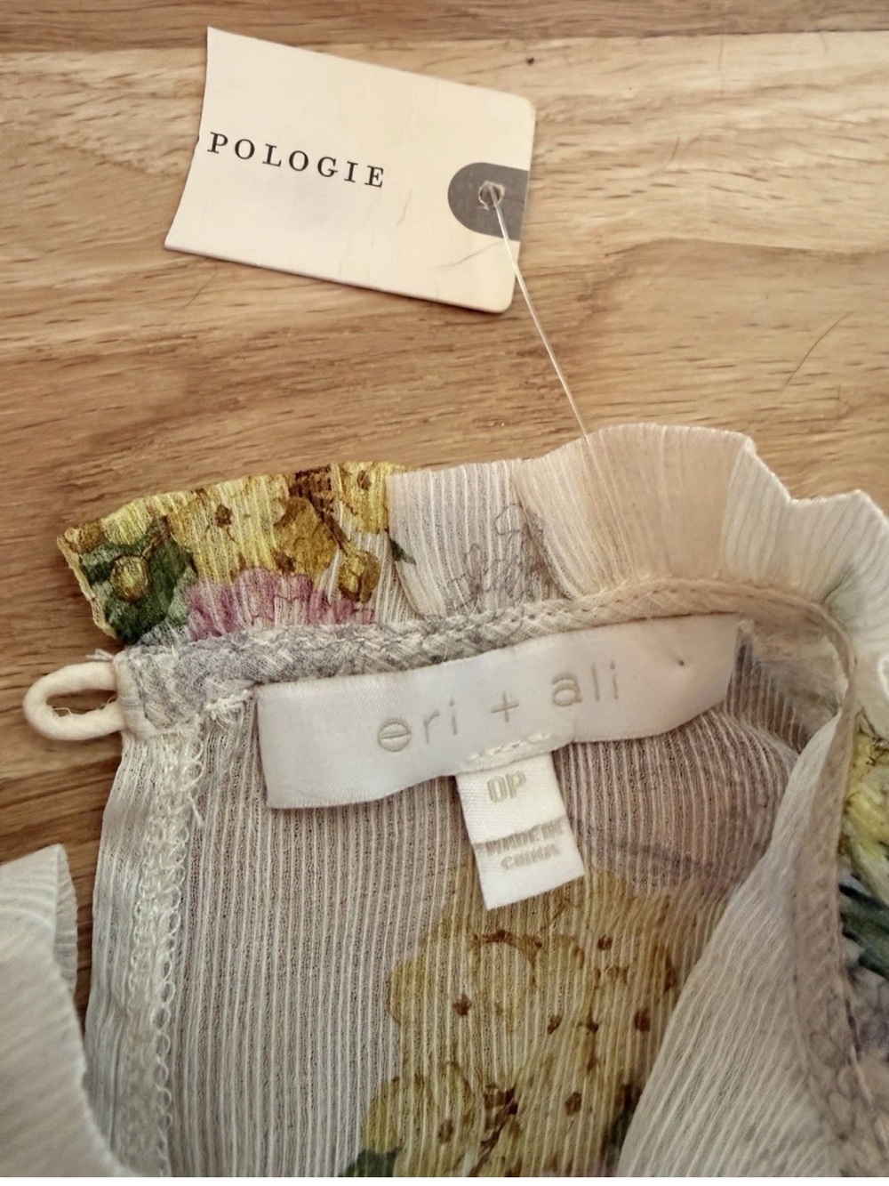 Anthropologie eri + Ali Floral Dress 0 Petite - Picture 3 of 3